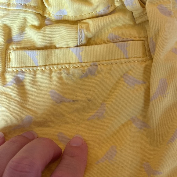 Gap size 5 shorts bundle. Stripped white and blue and yellow with birds. - Picture 8 of 8